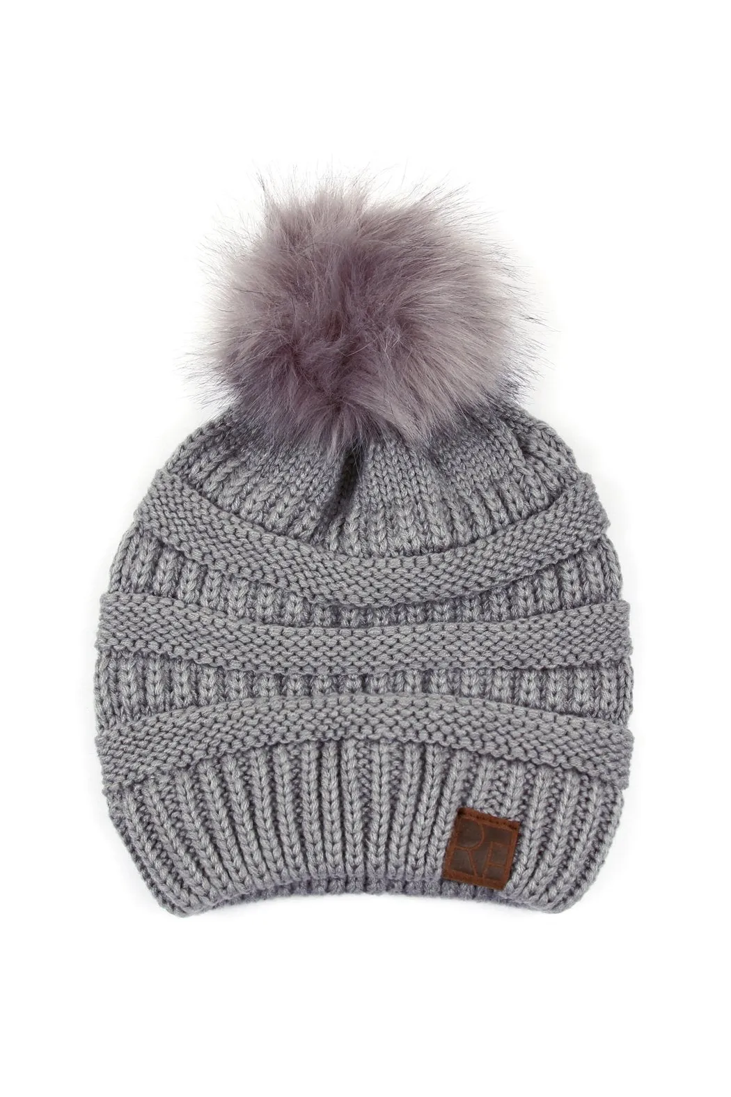 Knitted Pom Pom Beanie