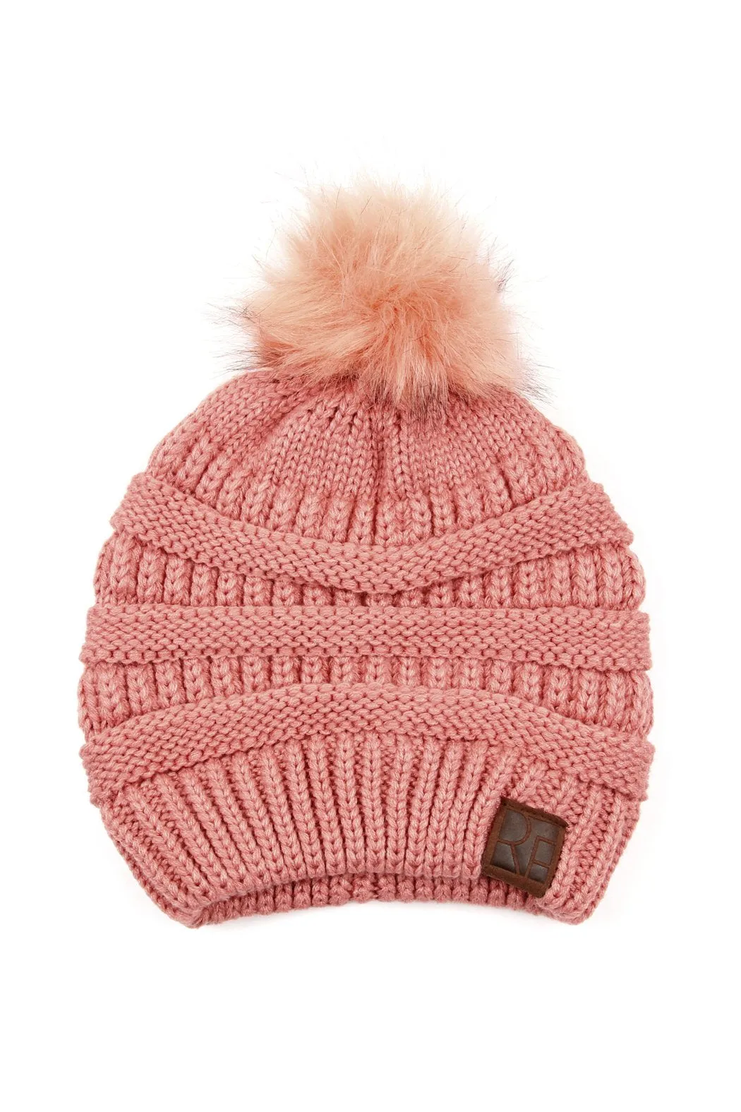 Knitted Pom Pom Beanie