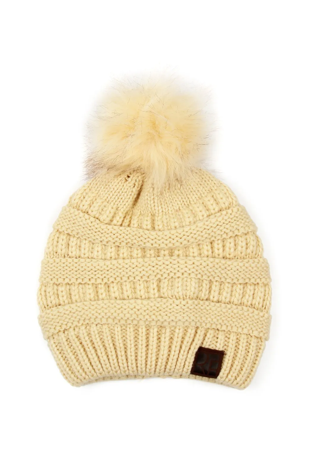 Knitted Pom Pom Beanie