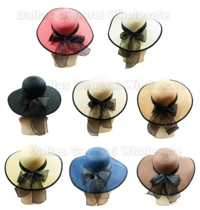 Ladies Fashion Floppy Beach Straw Hats Wholesale