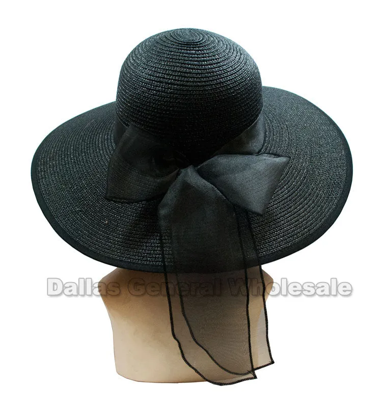 Ladies Fashion Floppy Beach Straw Hats Wholesale