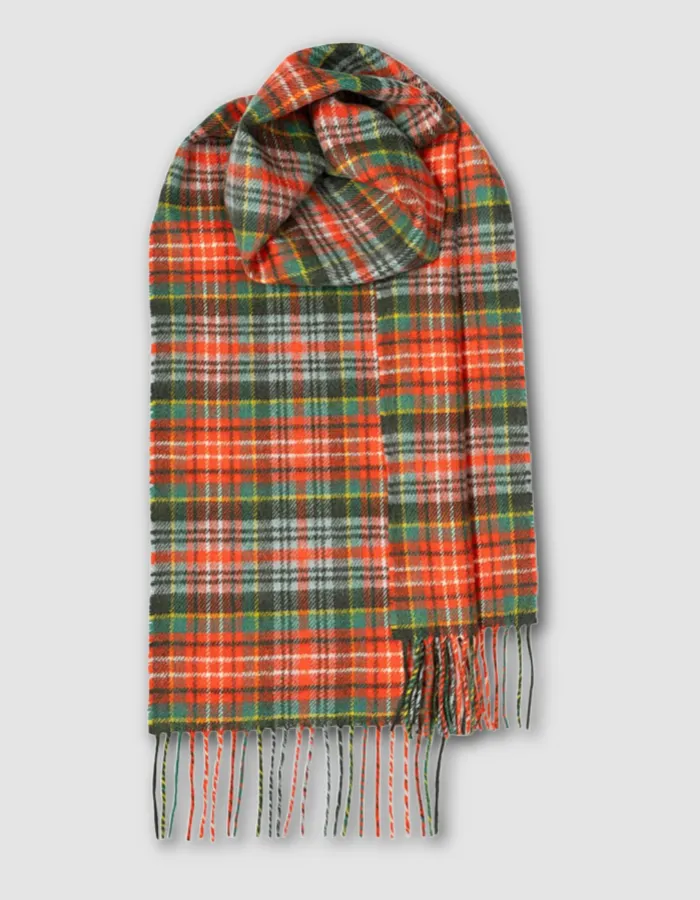 Lochcarron lambswool Scarf in Caledonia Ancient Tartan