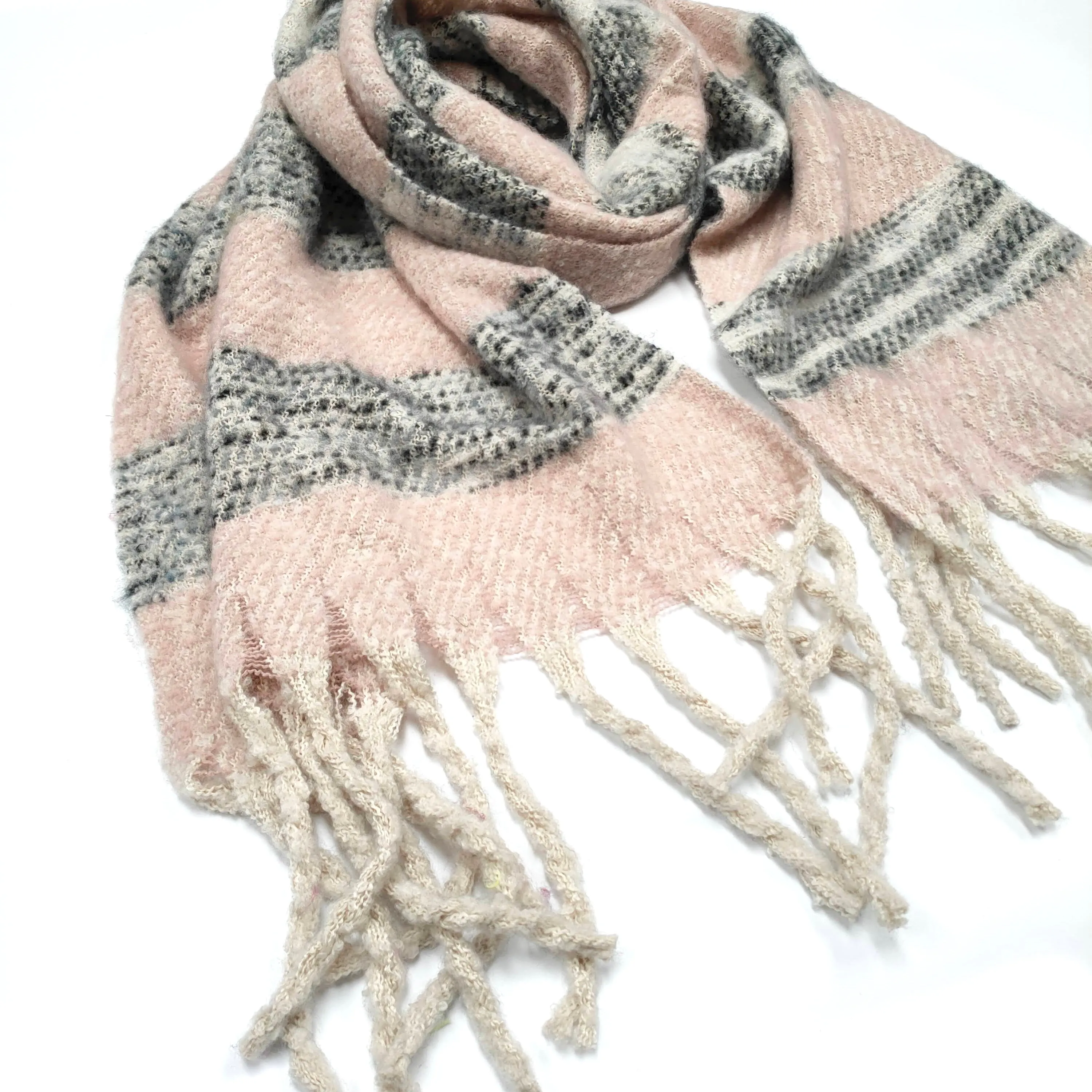 Maniwaki - Extra Thick Striped Scarf