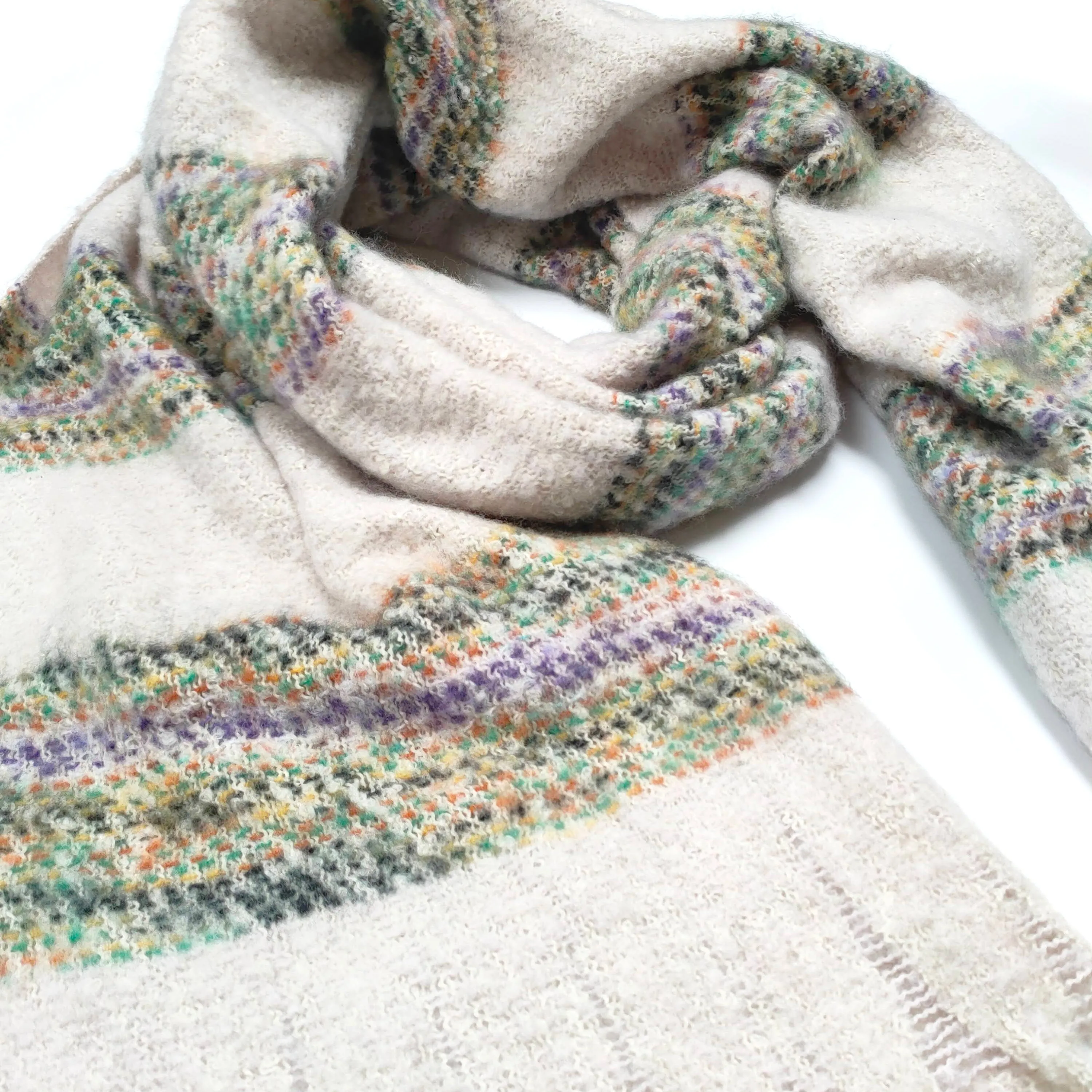 Maniwaki - Extra Thick Striped Scarf