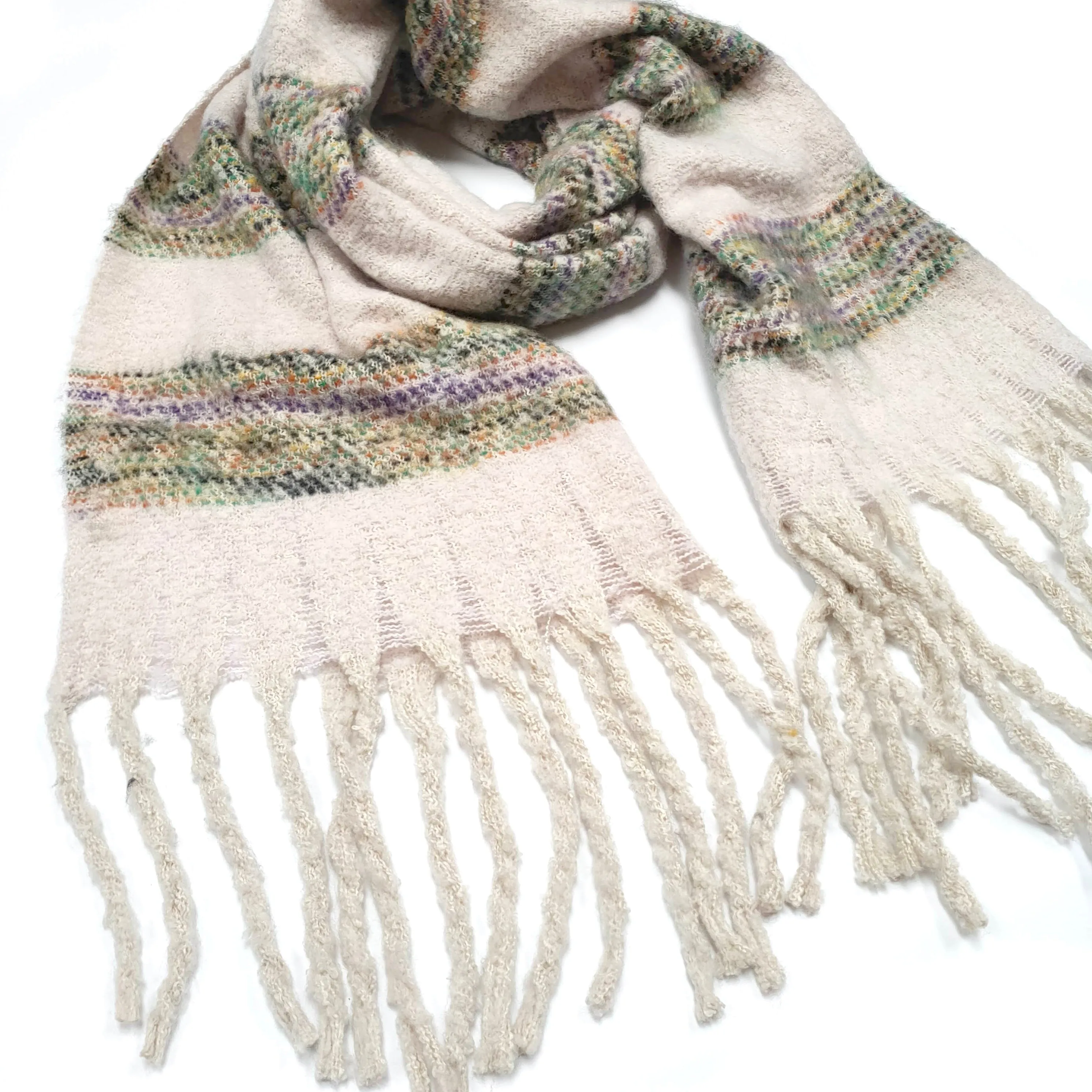 Maniwaki - Extra Thick Striped Scarf