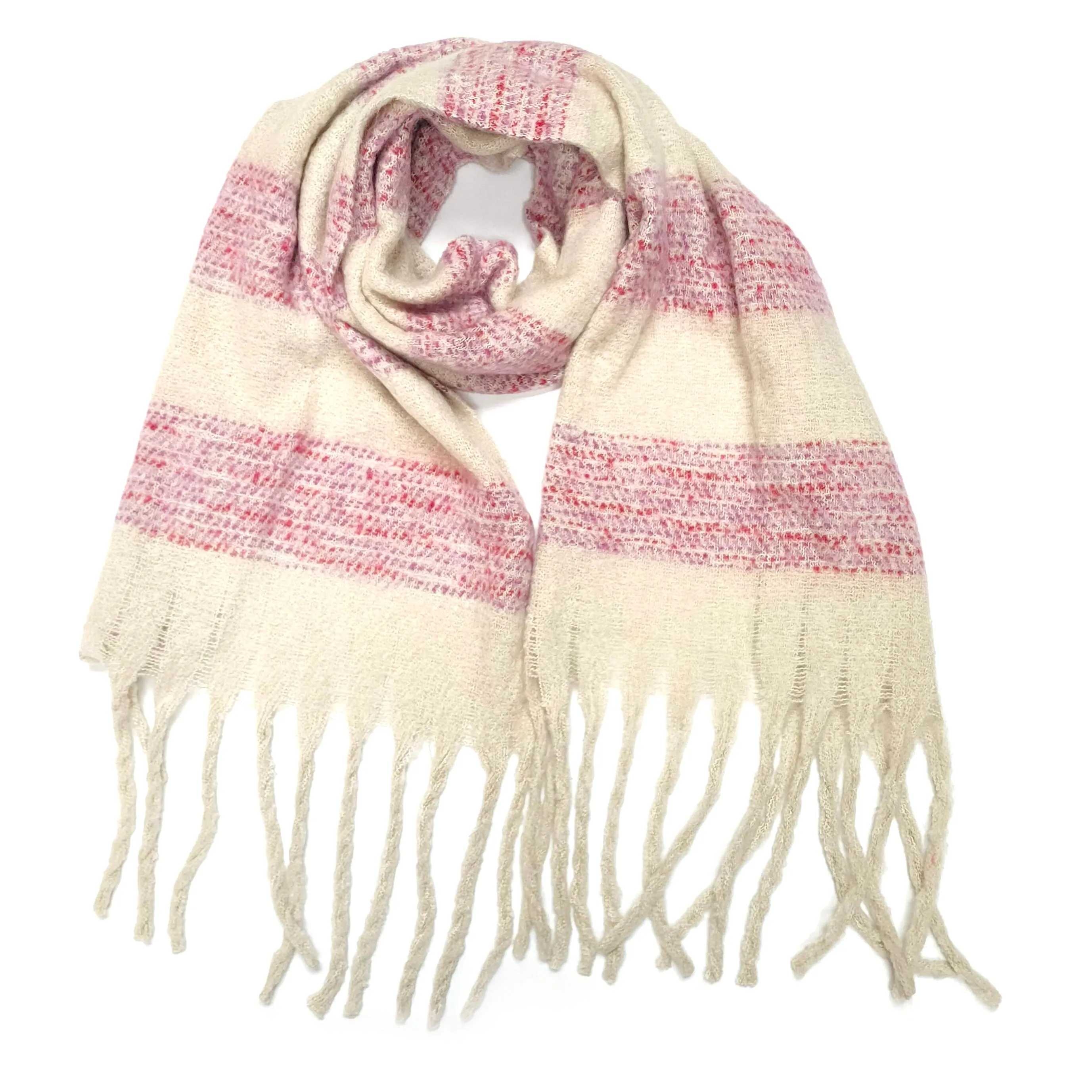 Maniwaki - Extra Thick Striped Scarf