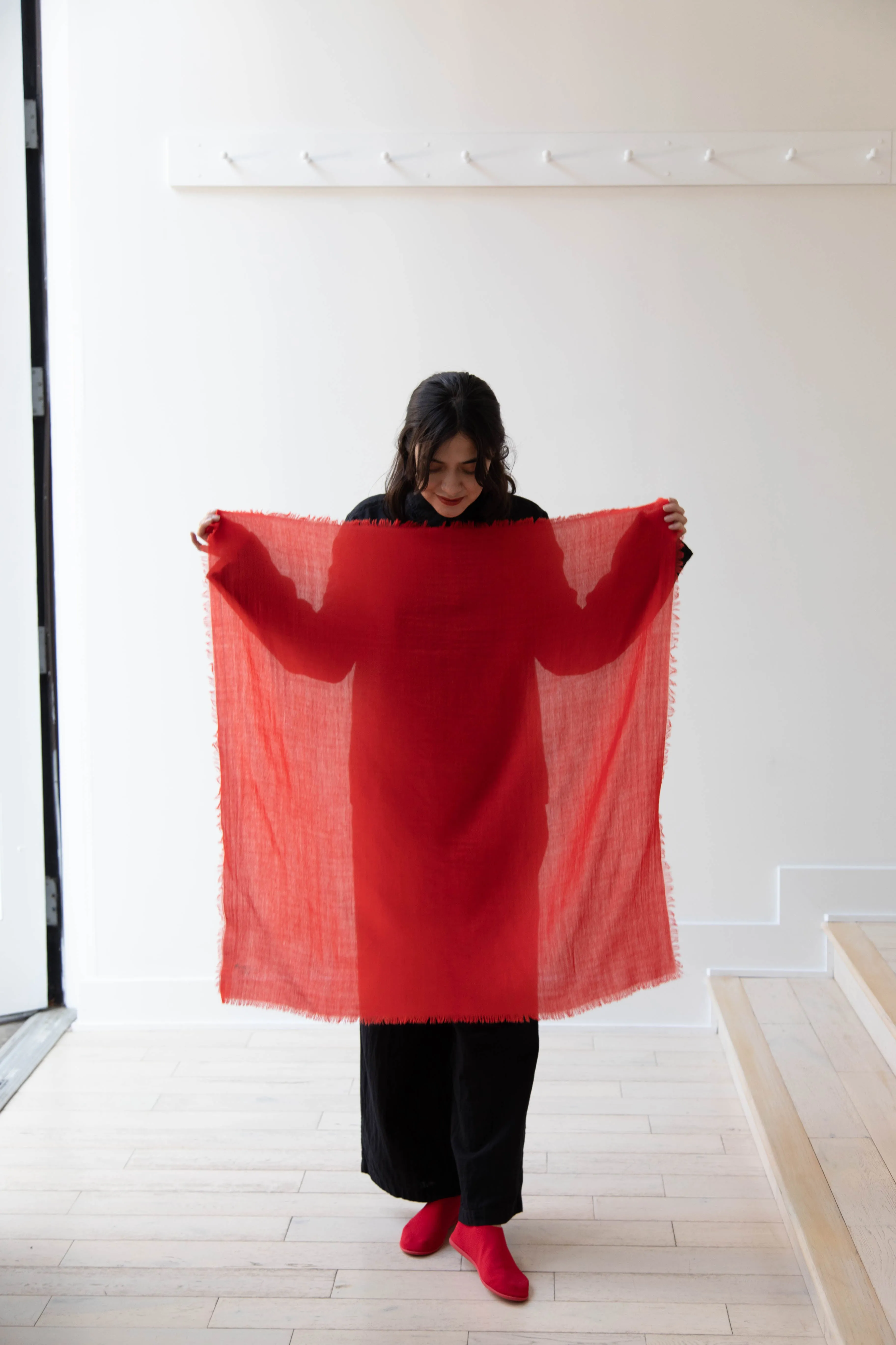 Manuelle Guibal | Wool Scarf in Volcanic