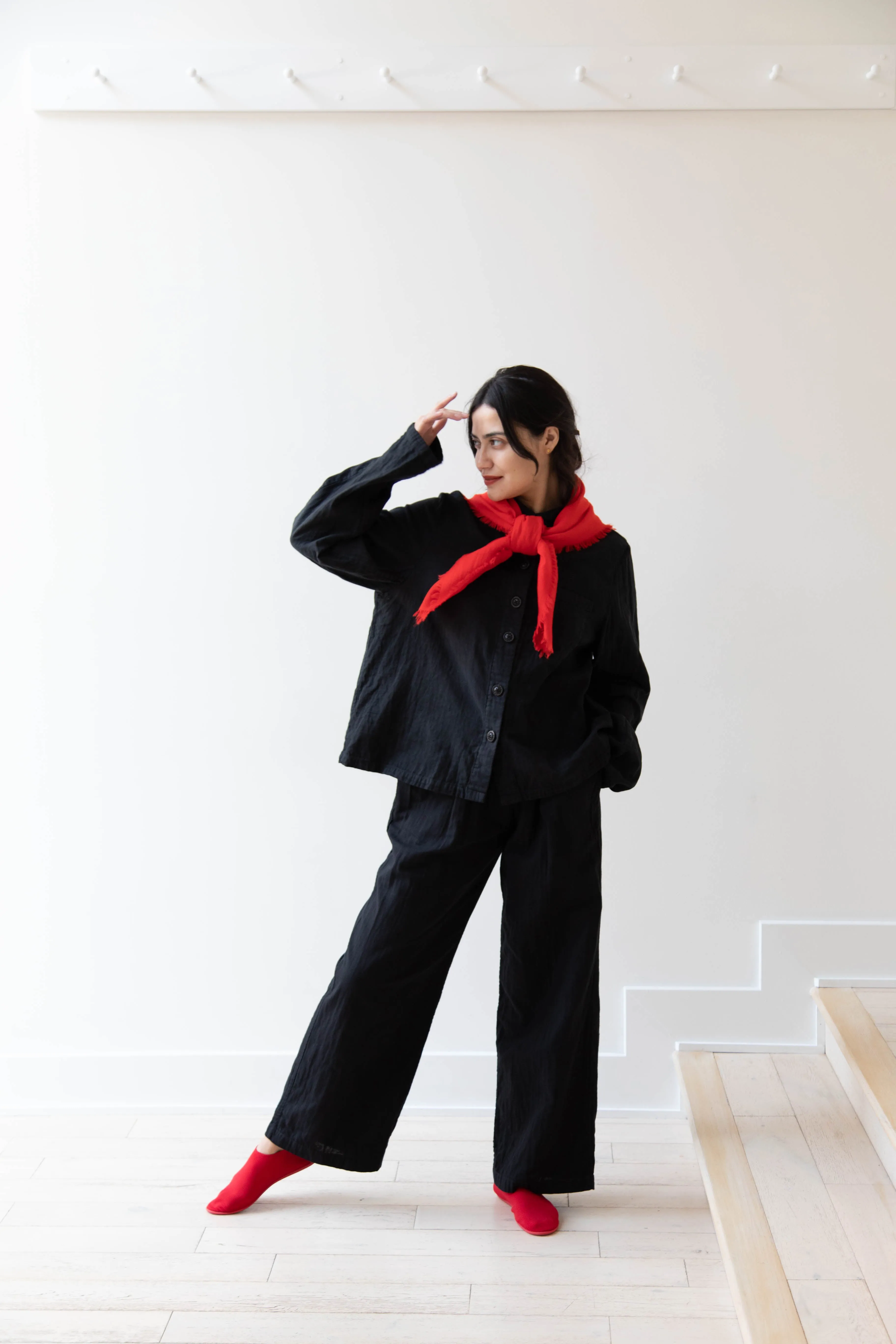 Manuelle Guibal | Wool Scarf in Volcanic