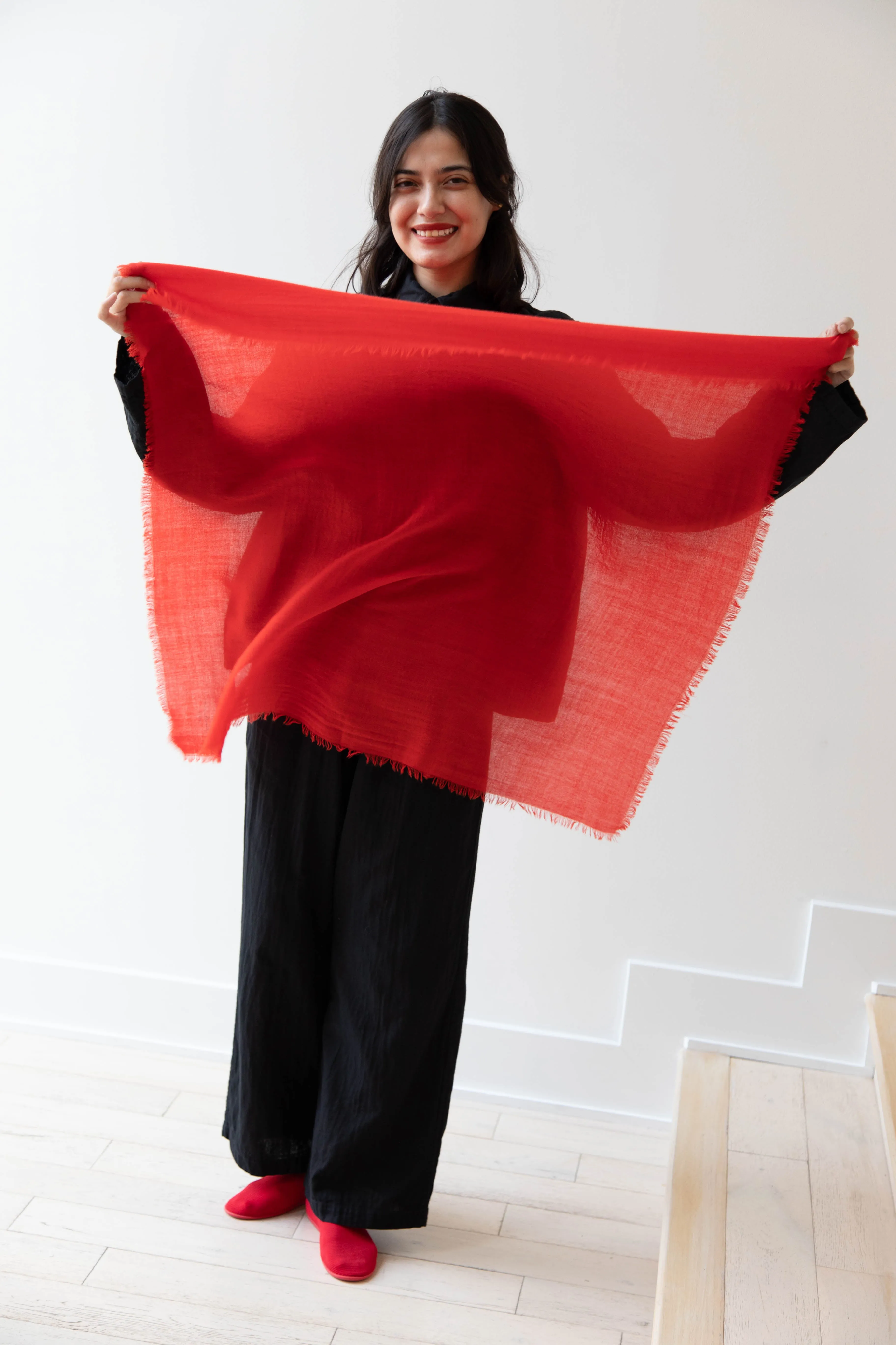 Manuelle Guibal | Wool Scarf in Volcanic