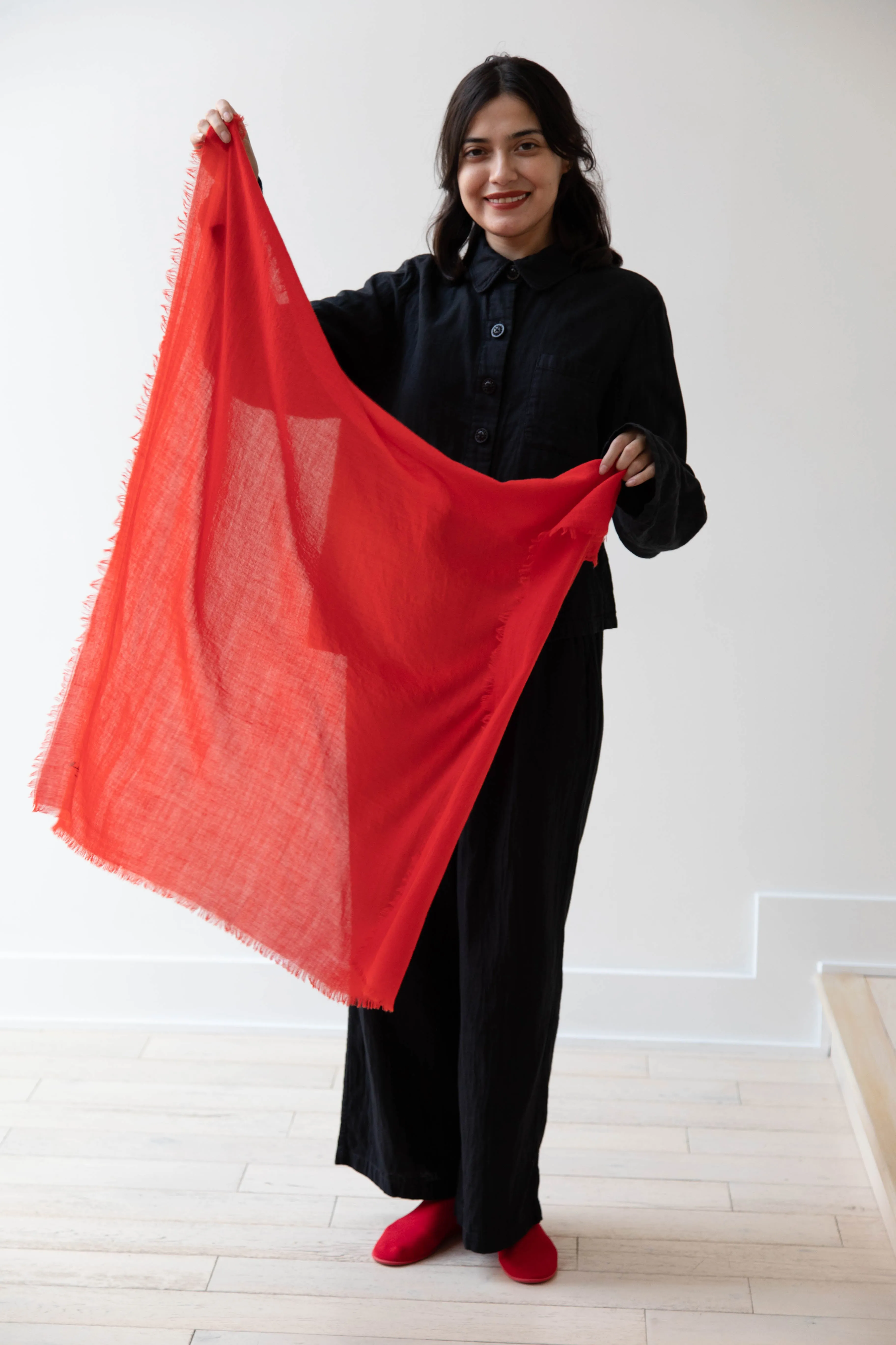 Manuelle Guibal | Wool Scarf in Volcanic