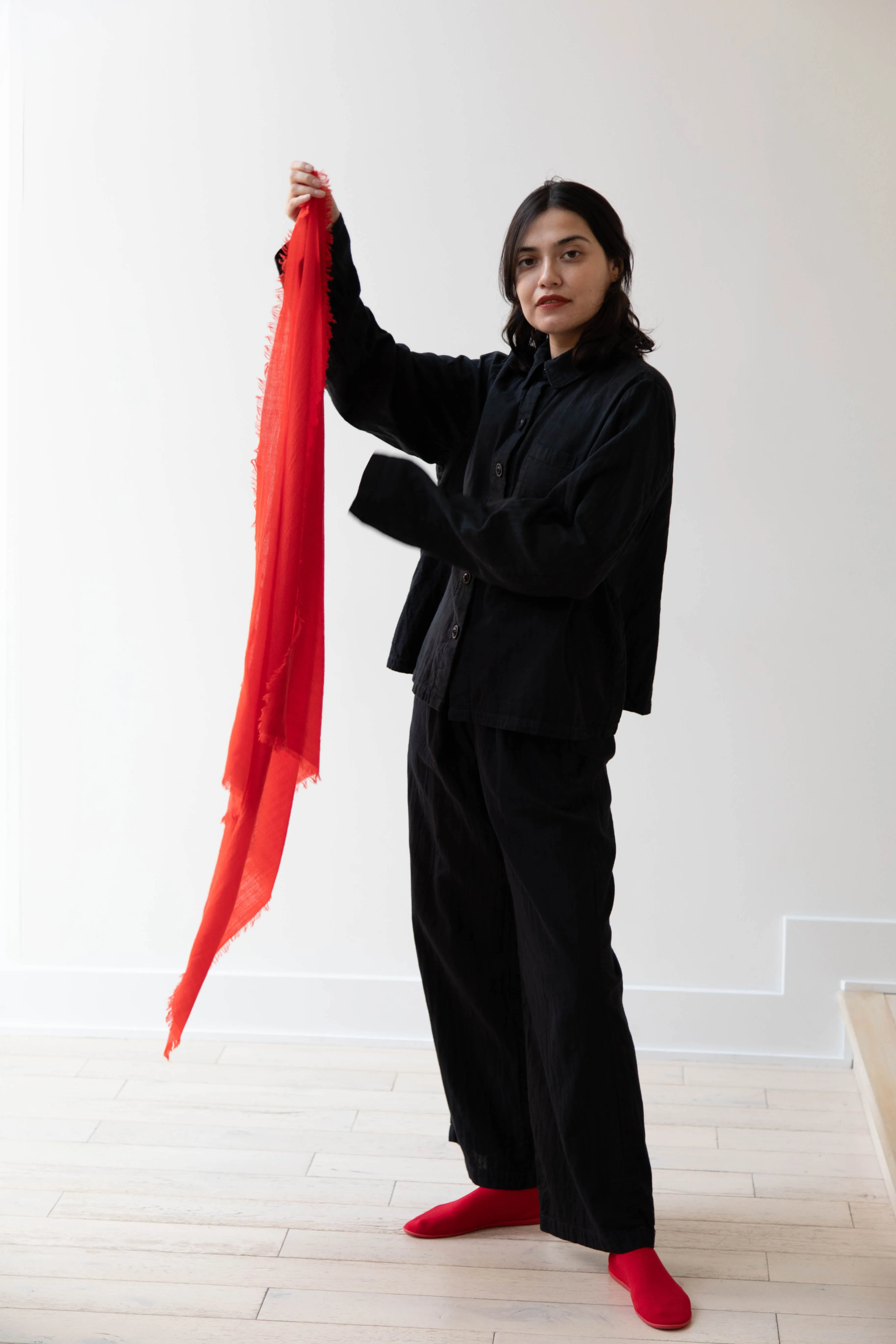 Manuelle Guibal | Wool Scarf in Volcanic