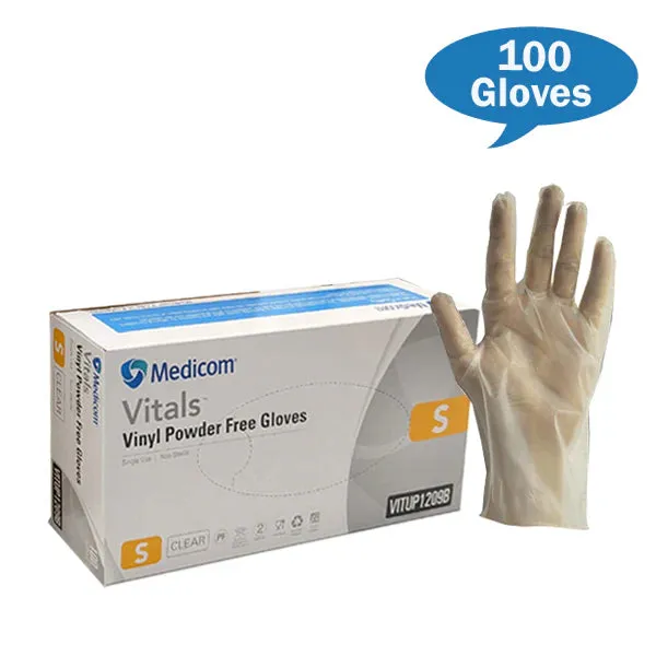 Medicom Vinyl Gloves (SMALL)