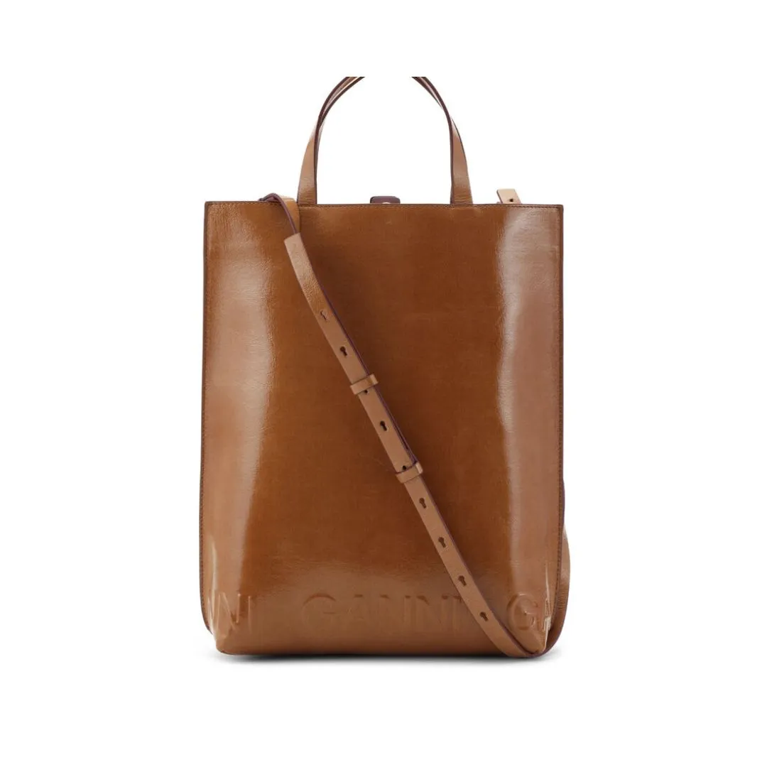 Medium Banner Tote (Caramel Café)