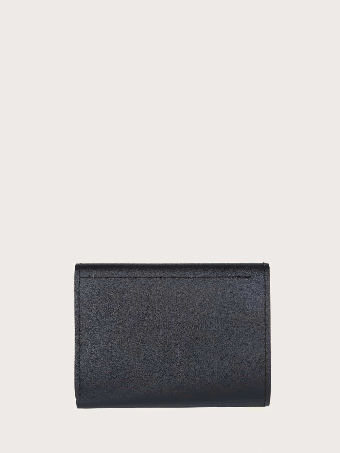 Minimalist Metal Decor Small Wallet