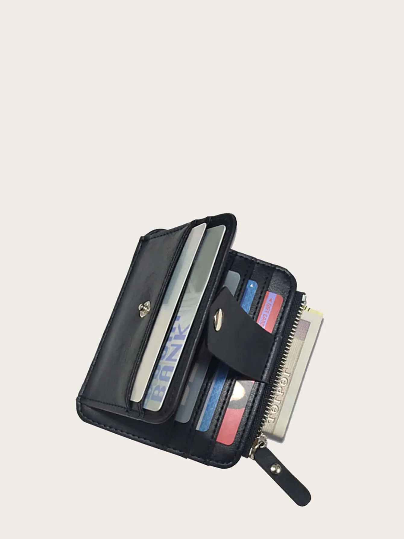 Minimalist Snap Button Card Holder