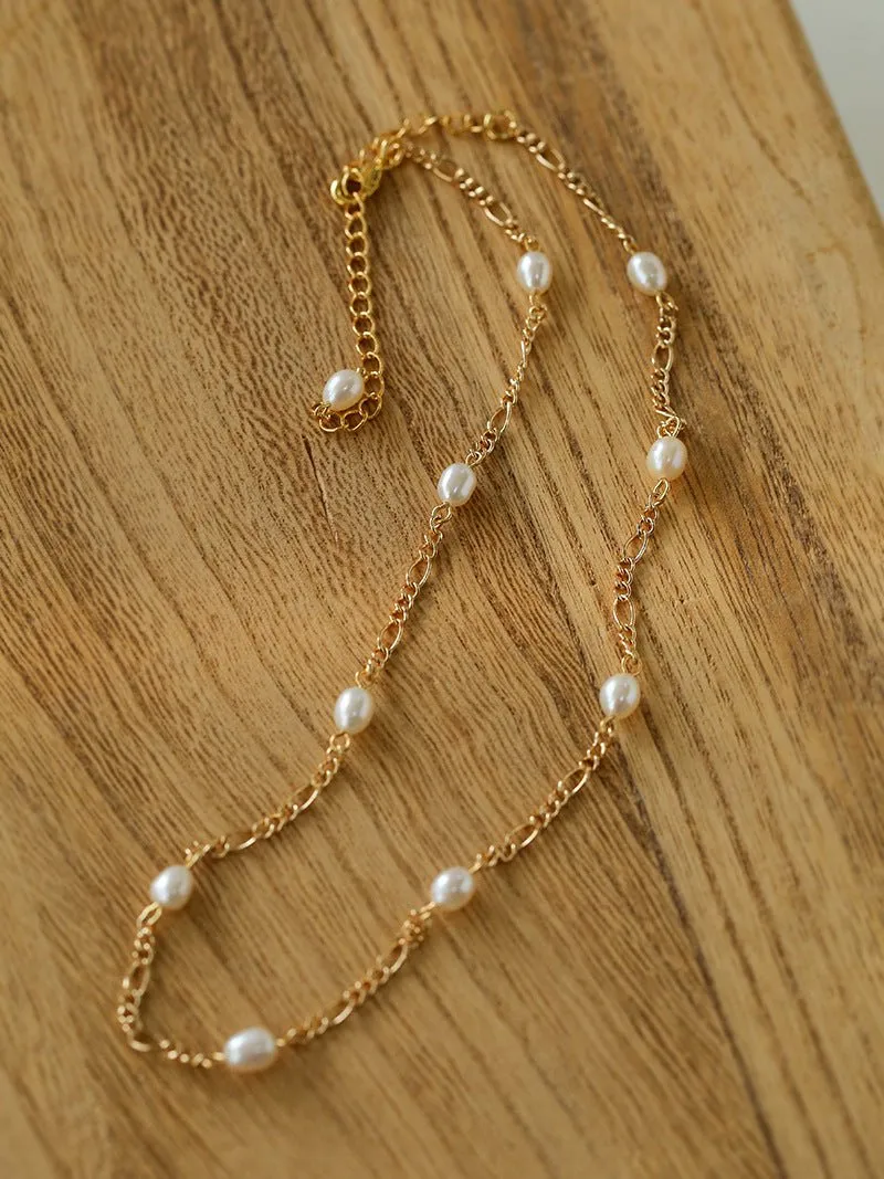 Multi-style Chain and Pearl Stacking Necklace