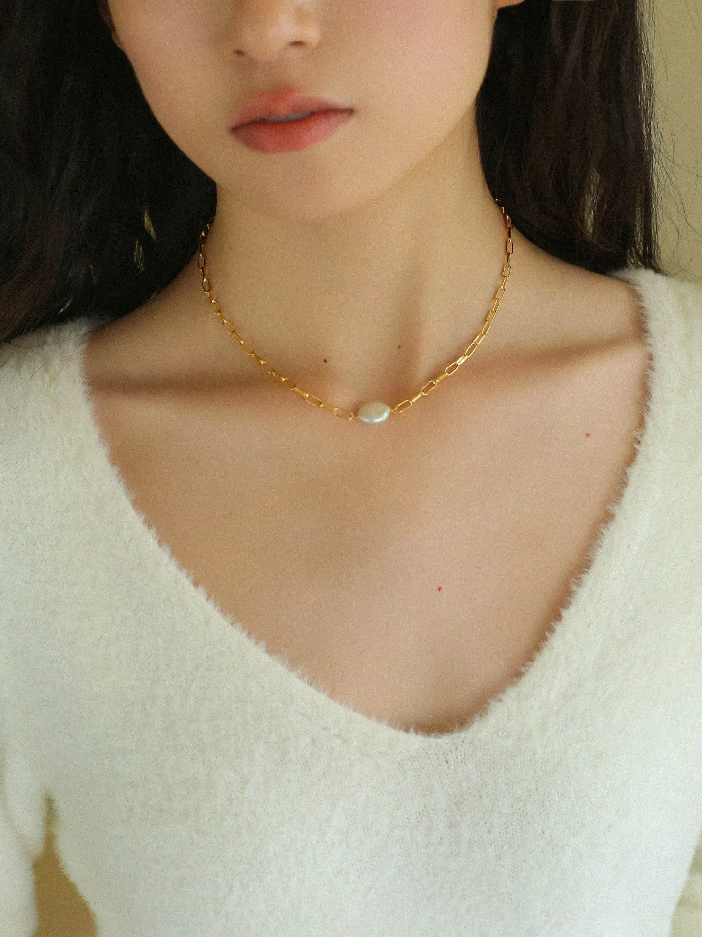 Multi-style Chain and Pearl Stacking Necklace