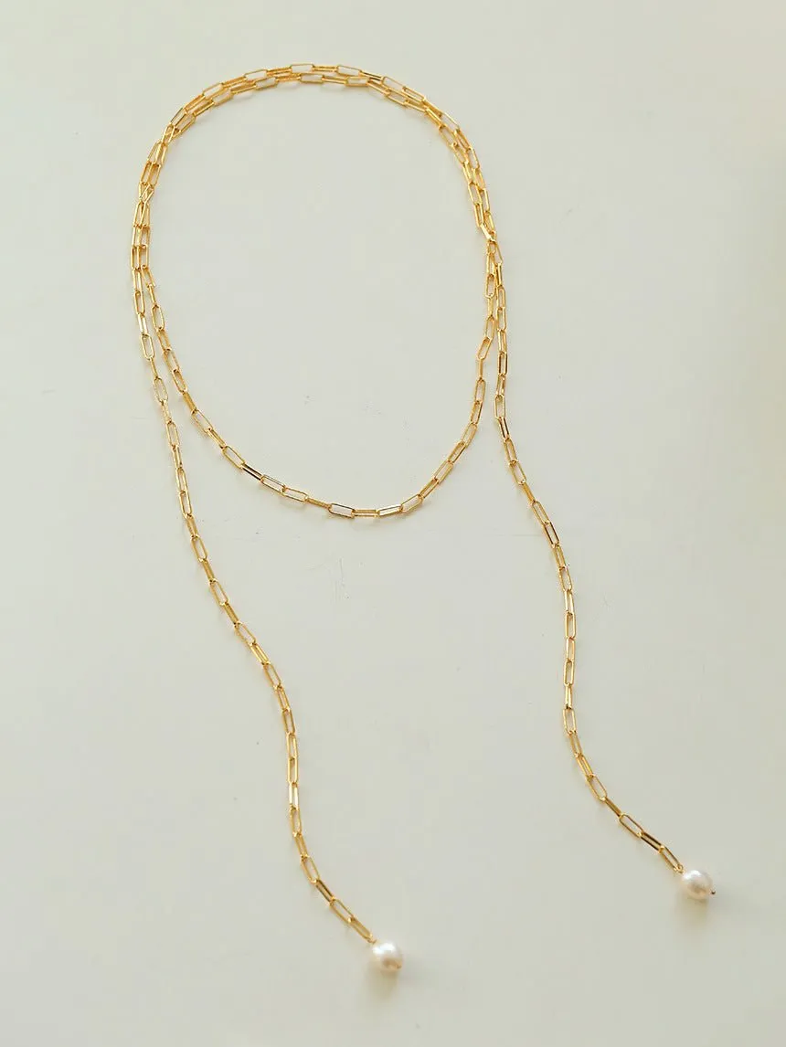 Multi-style Chain and Pearl Stacking Necklace