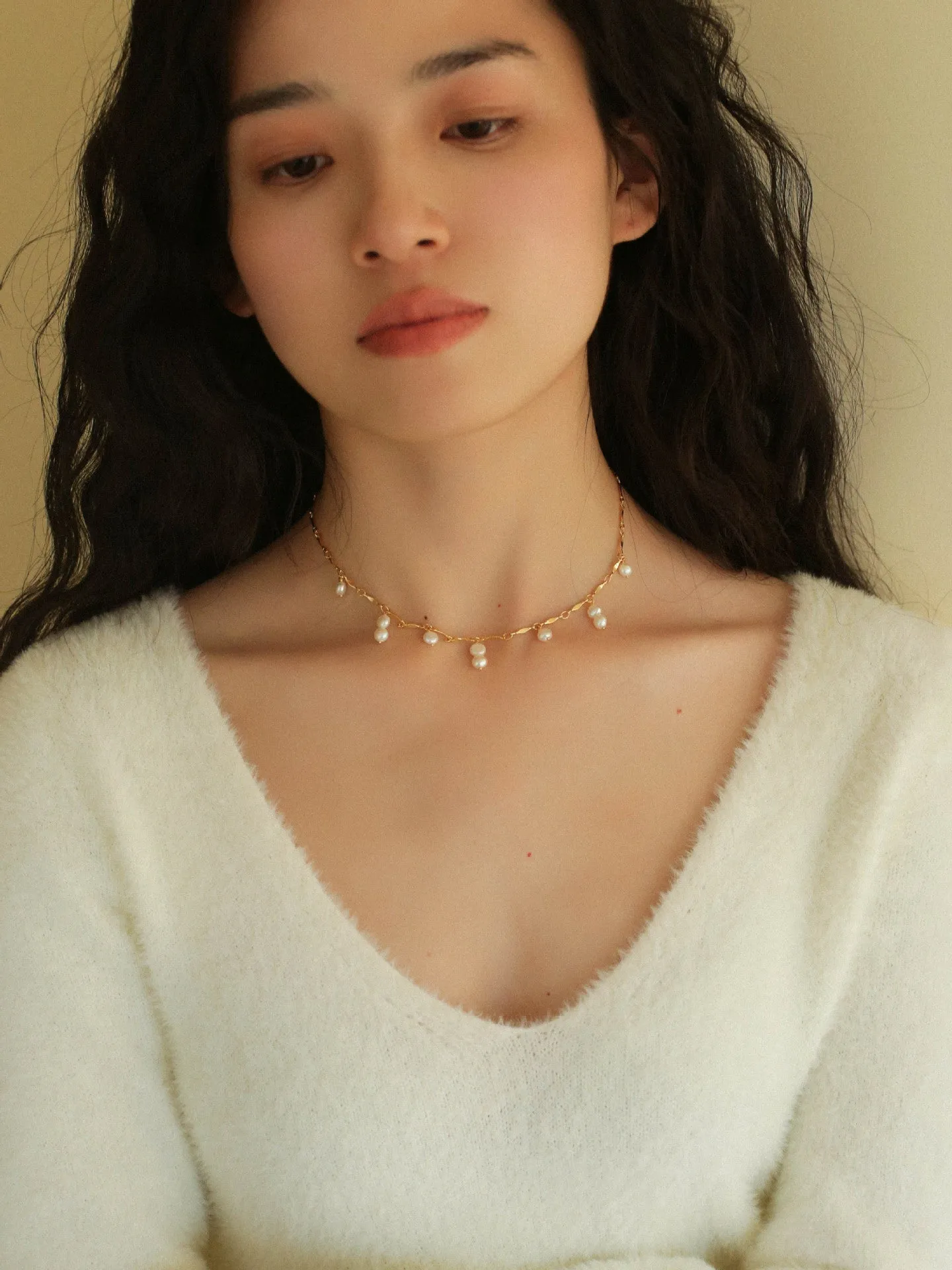 Multi-style Chain and Pearl Stacking Necklace