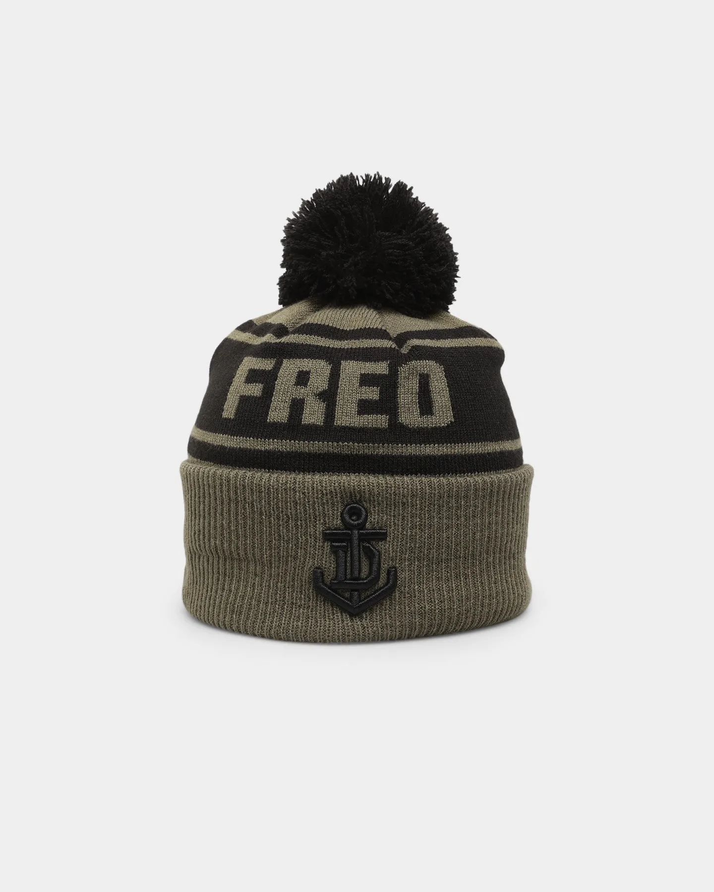 New Era Freemantle Dockers 'AFL '22 Olive' Pom Knit Beanie Green