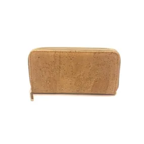 Сork Zip Purse and Vegan Minimalist Wallet for Women in Natural