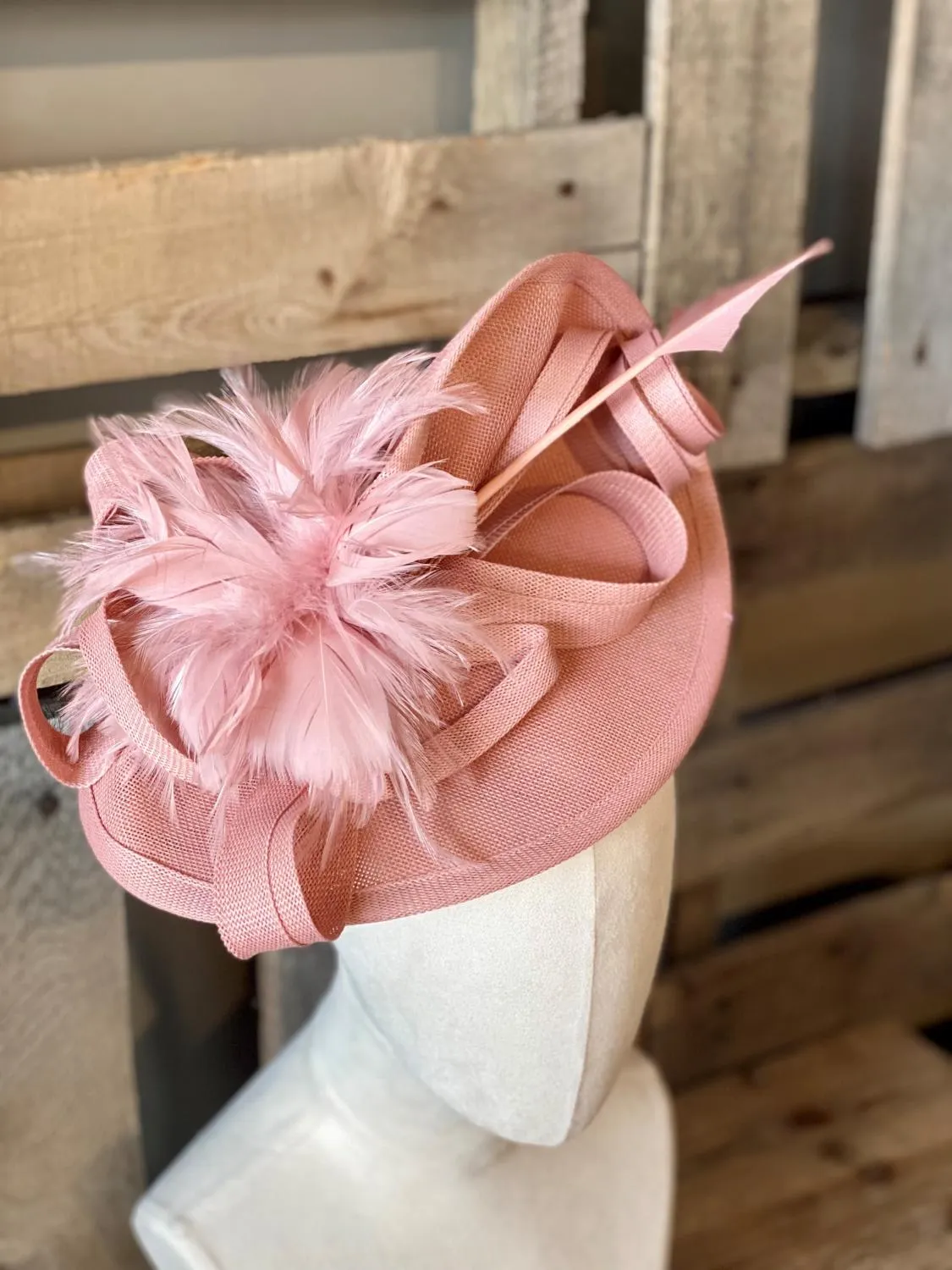 Peach Fashion Fascinator