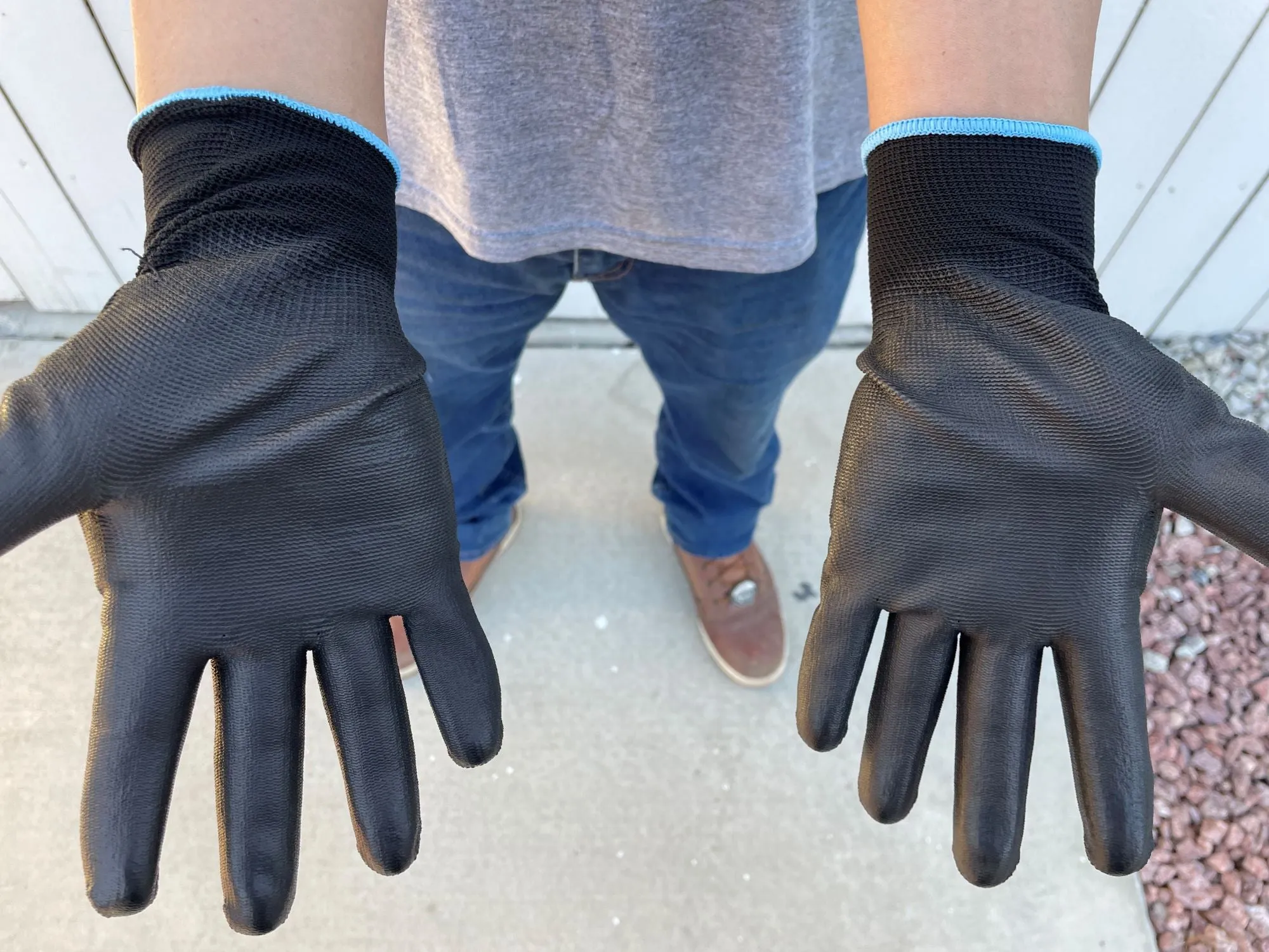 Polyurethane (PU) Coated Gloves - All Purpose Work Gloves (Medium, Unisex)