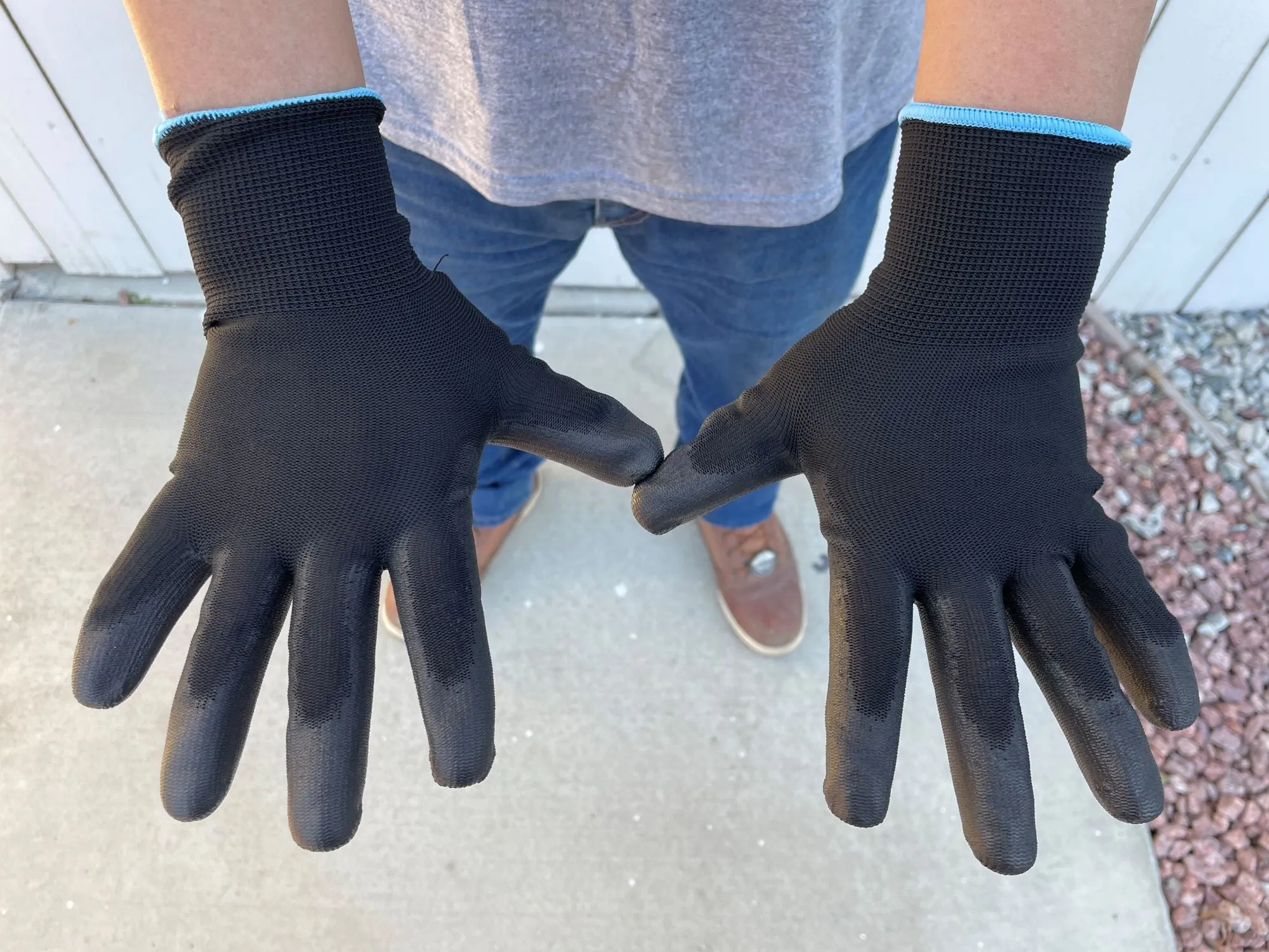 Polyurethane (PU) Coated Gloves - All Purpose Work Gloves (Medium, Unisex)