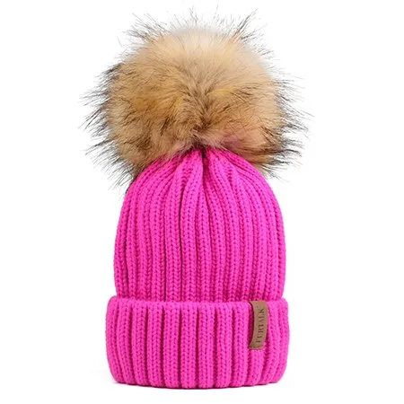 Pom Pom Knitted Beanie