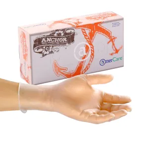 Powder-Free Vinyl Anchor Gloves (S-XXL), Case of 1,000