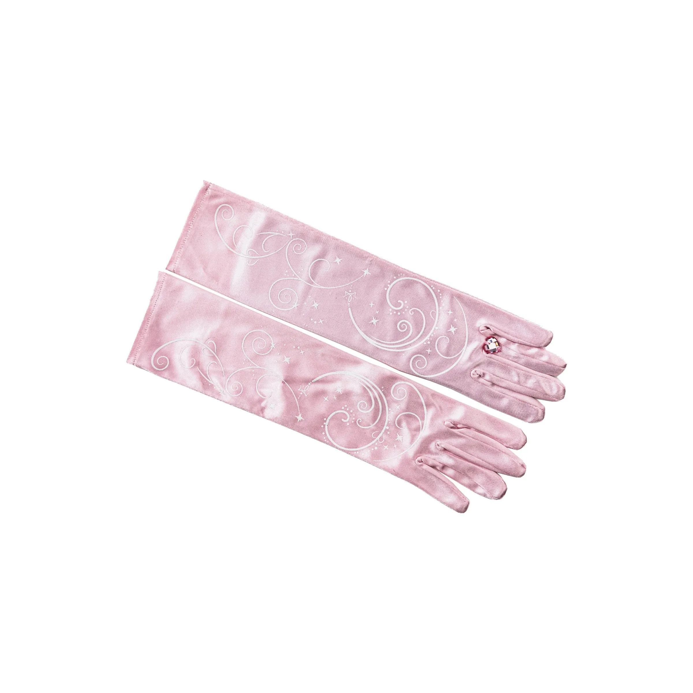 princess swirl gloves light pink