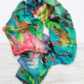 Sea Life - Silk Scarf