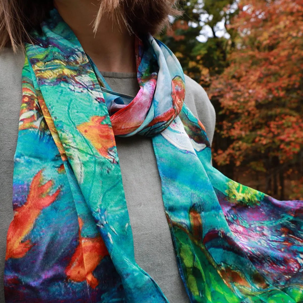 Sea Life - Silk Scarf