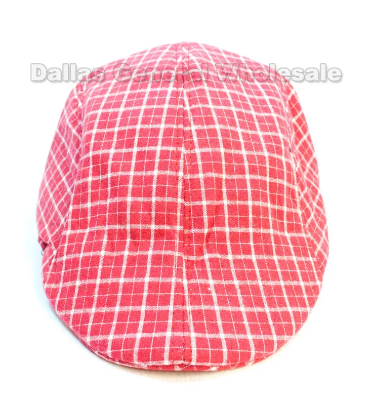 Summer Plaid Newsboy Caps Wholesale