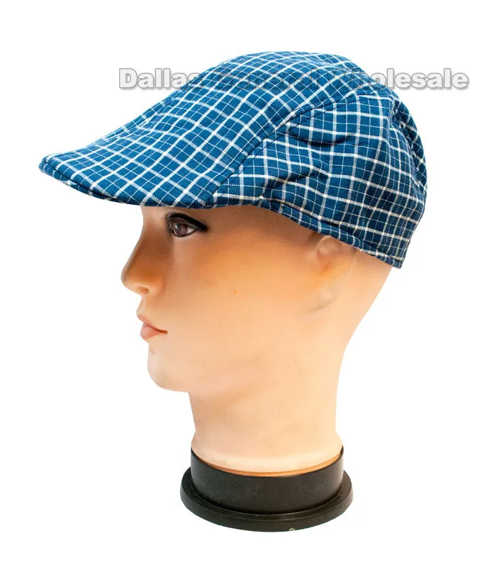 Summer Plaid Newsboy Caps Wholesale