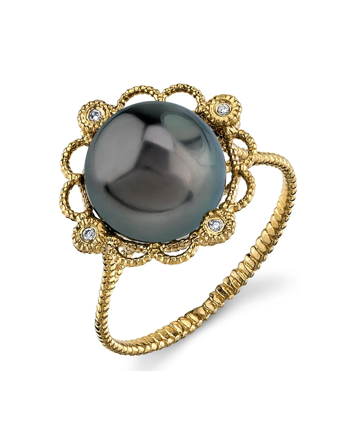 Tahitian South Sea Pearl Lea Ring