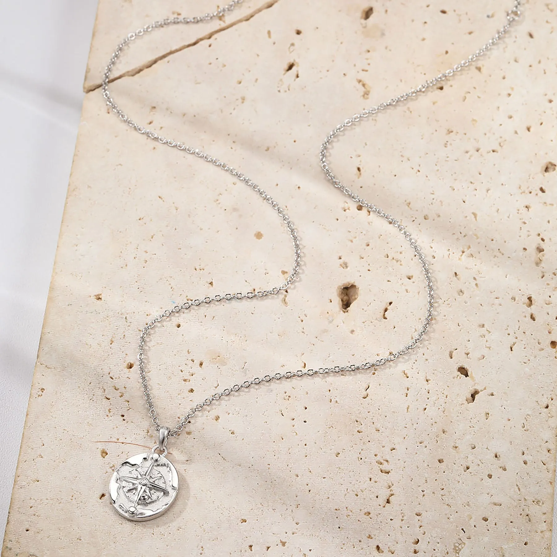 The Explorer Pendant Necklace Sterling Silver