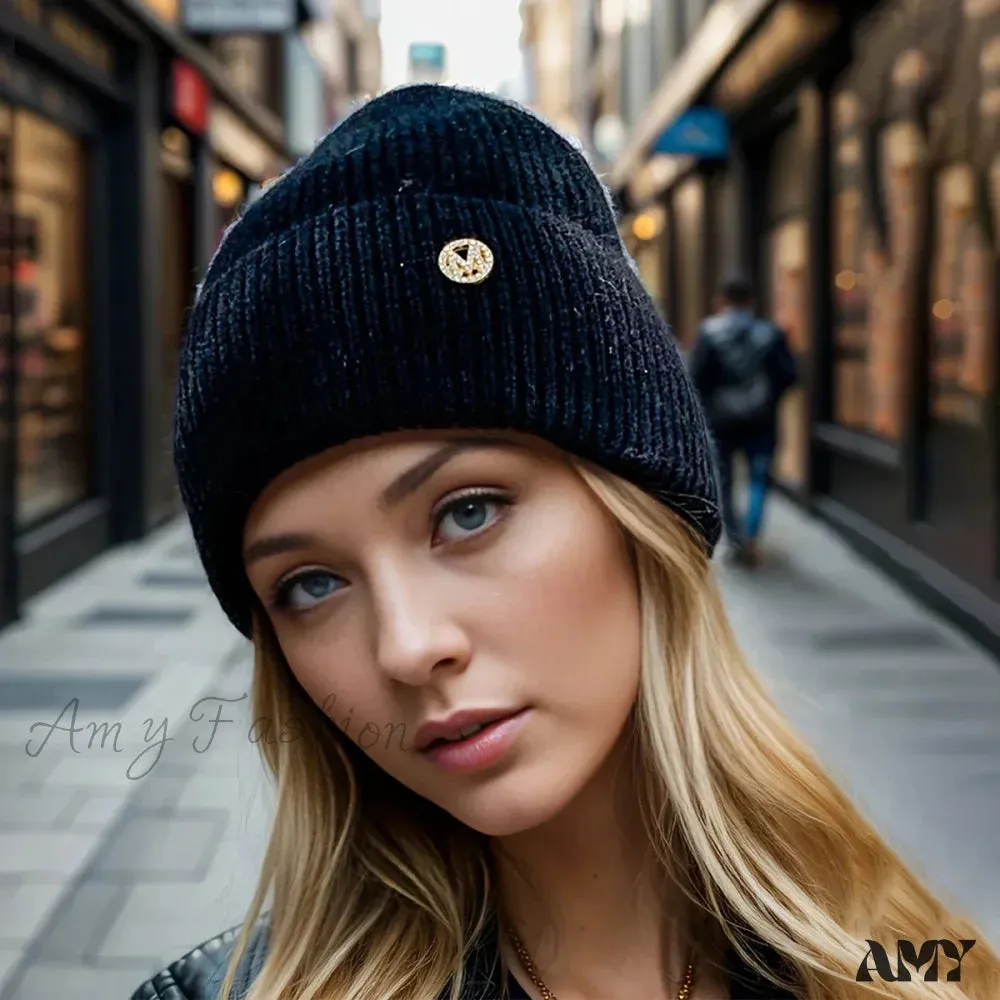 Thickened Velvet Warm Knitted Hat