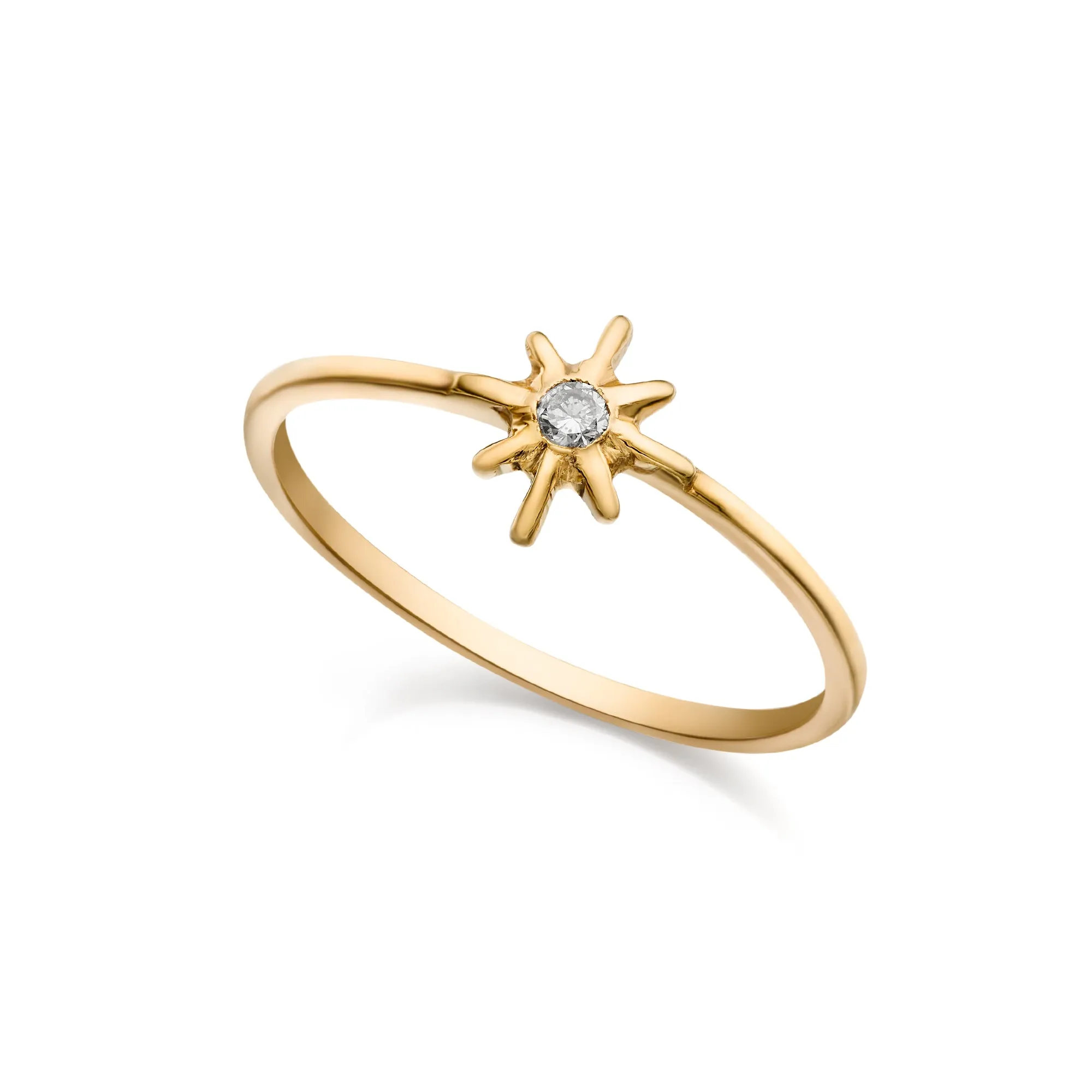 Vega Diamond 14k Gold Ring