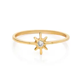 Vega Diamond 14k Gold Ring