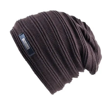 Winter Knitted skullies & beanie For Men - Black/Red/Gray/Khaki/Sky Blue/Brown