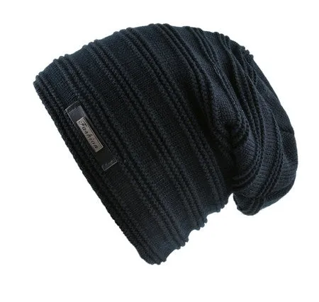 Winter Knitted skullies & beanie For Men - Black/Red/Gray/Khaki/Sky Blue/Brown