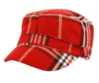 Women's Fashion Plaid Cadet Cap